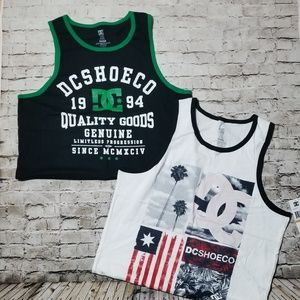 DC Shoe Co mens rank tops size SMALL (lot of 2)
